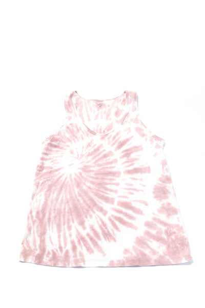 Athleta Womens Tie Dye Athletic Tank Top Pink White Maroon Size XS Medium Lot 3