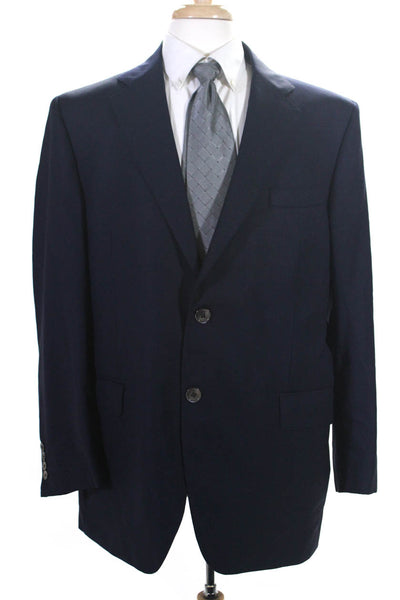 Vestimenta Mens Two Button Blazer Jacket Navy Blue Wool Size EUR 58