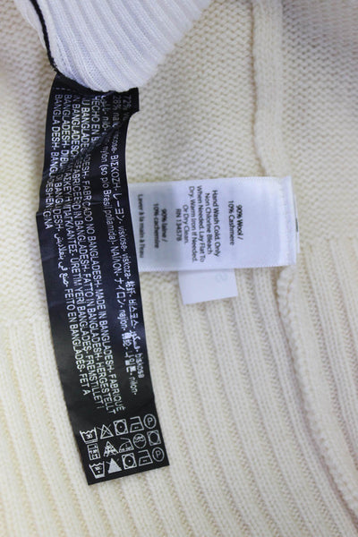 Vineyard Vines Zara Knit Womens Crew Neck Sweaters Cream Gray Size XS S Lot 2