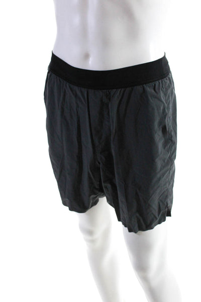 Ten Thousand Mens Two-Toned Drawstring Waist Activewear Shorts Gray Size M