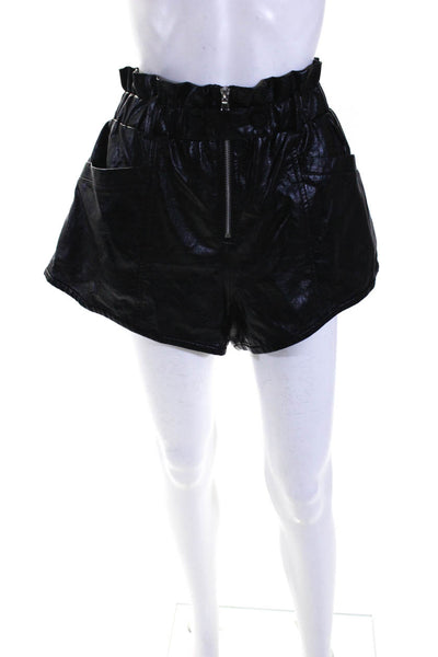 Sea New York Women's High Rise Zip Front Shorts Black Size 12