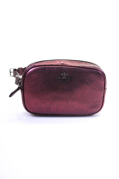 Coach Women's Zip Closure Belt Handbag Red Size S