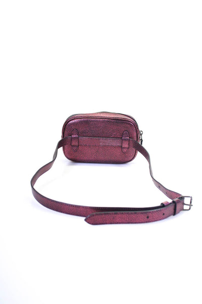 Coach Women's Zip Closure Belt Handbag Red Size S