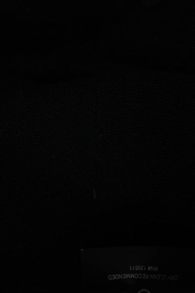 BLK DNM Womens Cotton Fleece Crewneck Pullover Sweatshirt Top Black Size L
