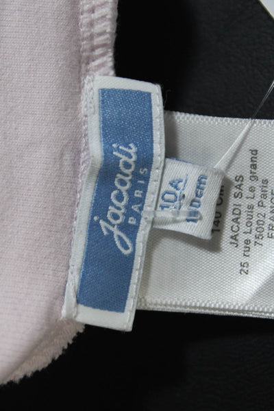 Jacadi Girls Cotton Long Sleeve Turtleneck Pullover Casual Shirt Top Pink Size10