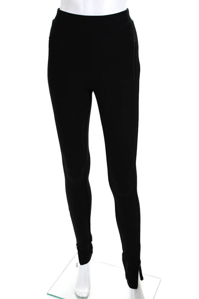 Reiss Womens Zipped Elastic Waist Slip-On Skinny Leg Pants Black Size S