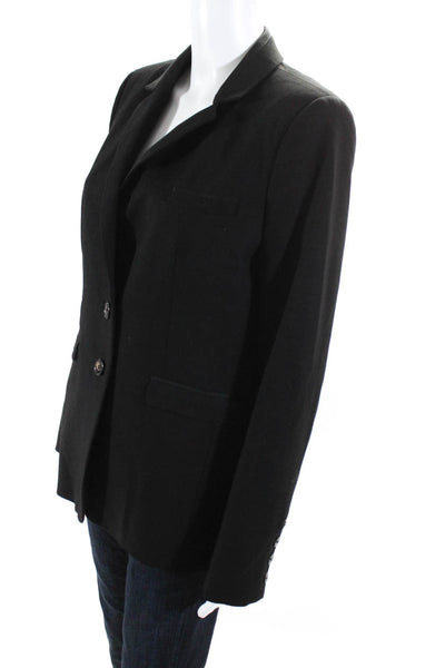 Gerard Darel Womens Two Button Blazer Jacket Black Wool Size EUR 40