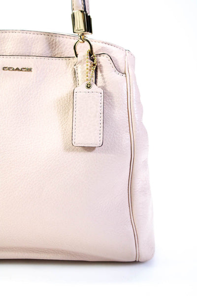 Coach Women's Top Handle Snap Closure Crossbody Handbag Pink Size M