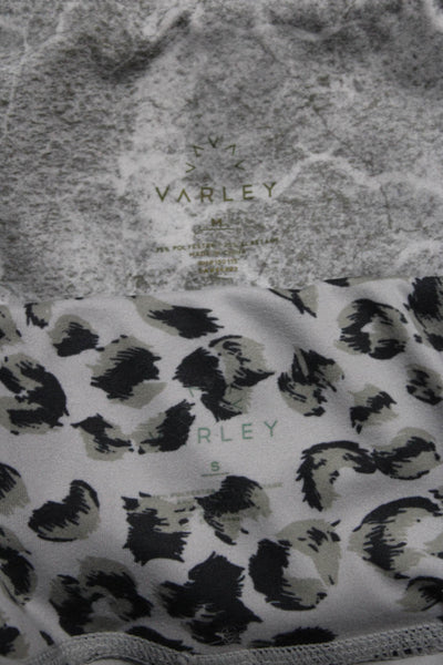 Varley Womens Marbled Leopard Print Ankle Leggings Gray Size Small Medium Lot 2