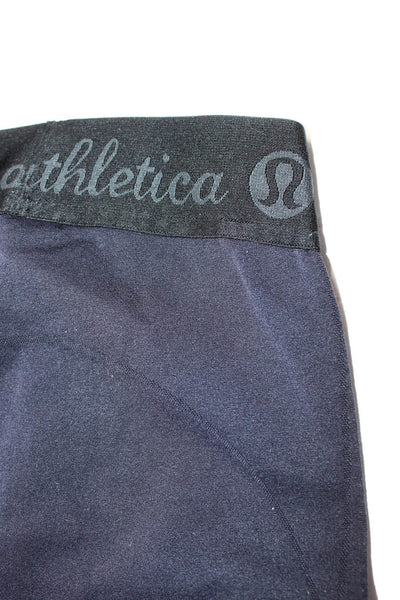 Lululemon Women's High Rise Seamless Cropped Activewear Leggings Blue Size XS