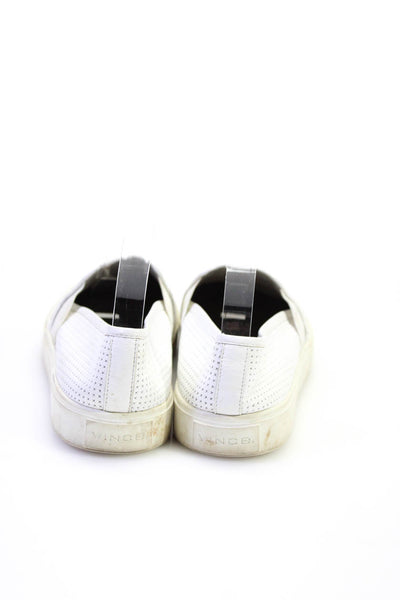 Vince Women's Round Toe Mesh Rubber Sole Slip-On Shoe White Size 6