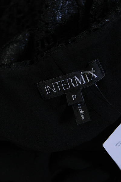 Intermix Women's Halter Lace Blouse Black Size P