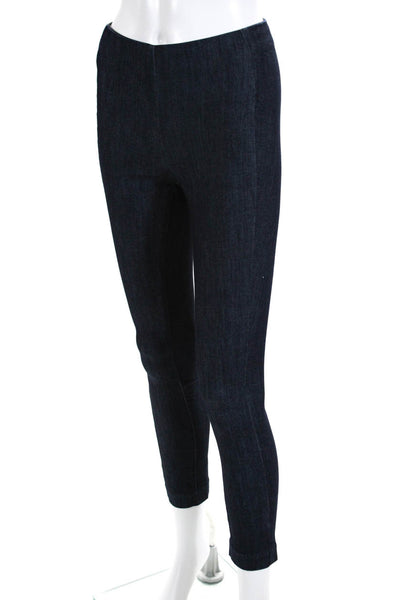 Rag & Bone Womens Back Zip Mid Rise Denim Ankle Leggings Blue Size 0