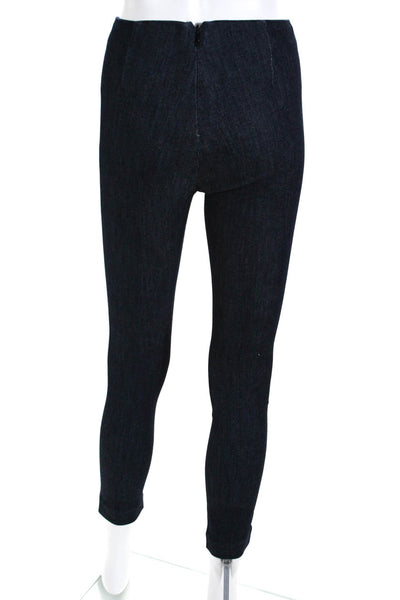 Rag & Bone Womens Back Zip Mid Rise Denim Ankle Leggings Blue Size 0