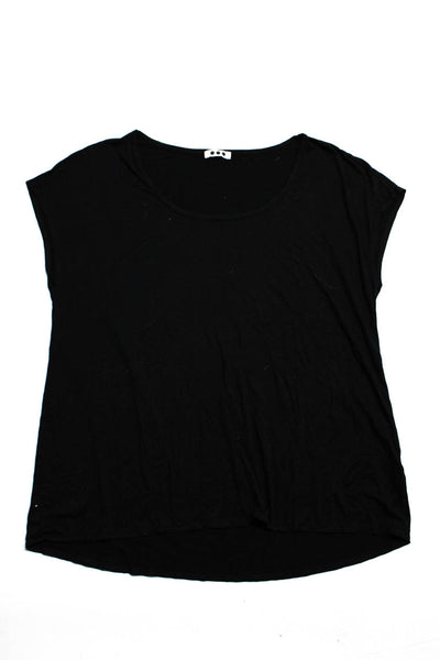 Abbeline Three Dots Womens V Neck Sleeveless Shirts Gray Black Size M L Lot 2