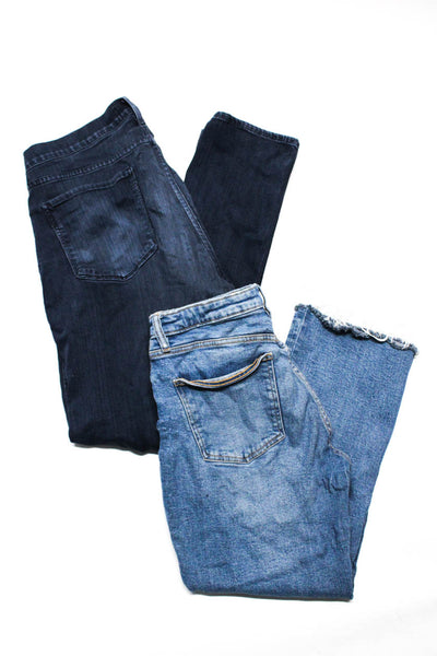 Zara Paige Womens High Rise Crop Medium Wash Straight Jeans Blue Size 8 36 Lot 2