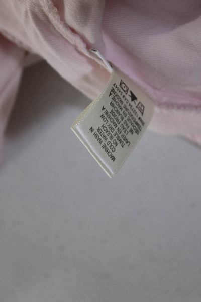 Cloth & Stone Womens Short Sleeved V Neck Basic Tee Shirt Light Pink Size XS