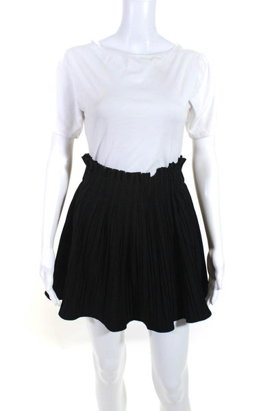 Zara Womens Leopard Pleated Skirts Black Brown Size XS Small Lot 2