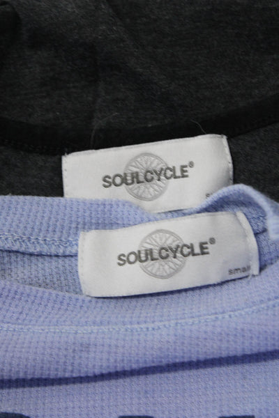 Soul Cycle Womens Tank Top Long Sleeve Sweatshirt Black Purple Size S Lot 2