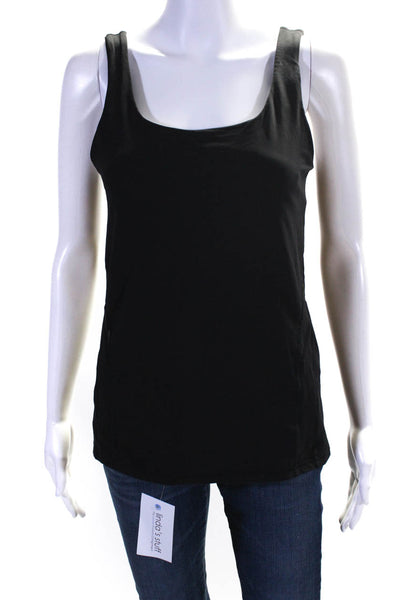 Lululemon Womens Cut Out Scoop Neck Sleeveless Activewear Tank Top Black Size M