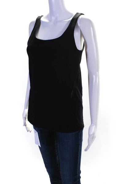 Lululemon Womens Cut Out Scoop Neck Sleeveless Activewear Tank Top Black Size M