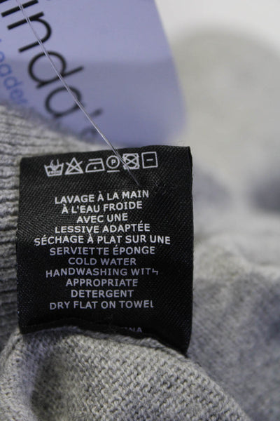 Isabel Marant Etoile Womens Pullover V Neck Sweatshirt Gray Cotton Size FR 38