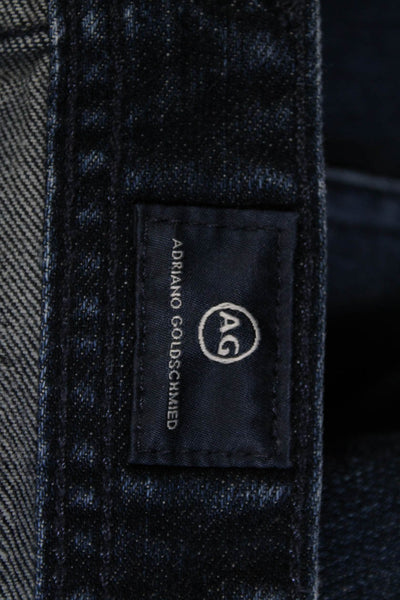 AG Adriano Goldschmied Mens Zipper Fly Dark Wash Tellis Slim Jeans Blue Size 36