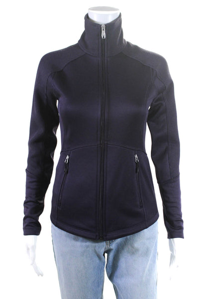 Spyder Women's Mock Neck Full Zip Long Sleeve Activewear Jacket Purple Size XS