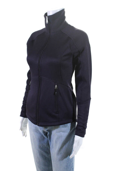 Spyder Women's Mock Neck Full Zip Long Sleeve Activewear Jacket Purple Size XS