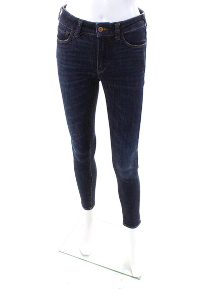 Pilcro and the Letterpress Womens High Rise Skinny Jeggings Dark Blue Size 26