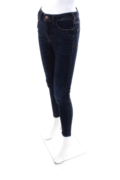 Pilcro and the Letterpress Womens High Rise Skinny Jeggings Dark Blue Size 26