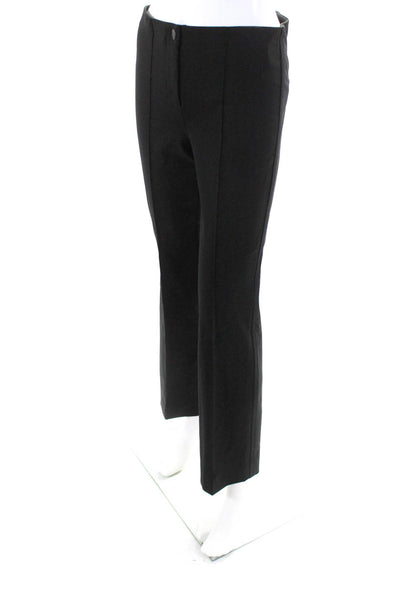 Cambio Womens Front Seam Button Close Mid-Rise Wide Leg Pants Black Size 6