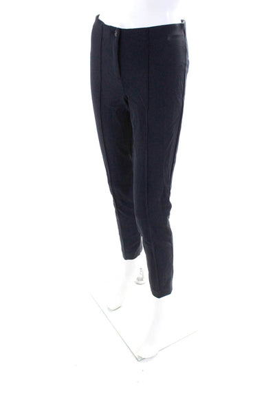 Cambio Womens Stretch Front Seam Button Close Mid-Rise Skinny Pants Navy Size 4