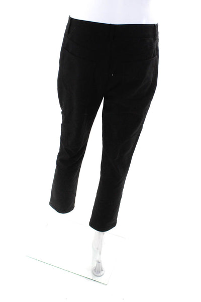 Peace of Cloth Womens Button Closure Zip Fly Mid-Rise Pants Black Size 4