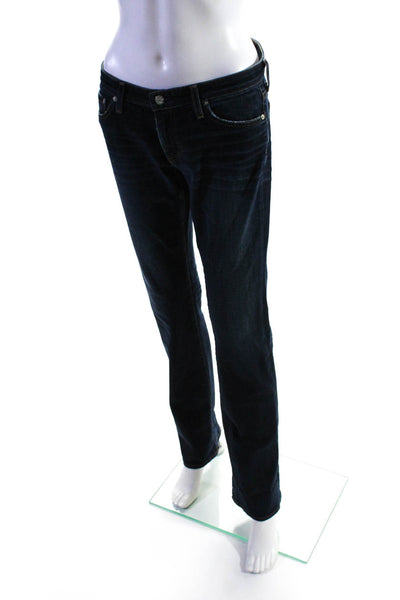 AG Adriano Goldschmied Womens Ballad Slim Boot Cut Mid Rise Jeans Blue Size 28
