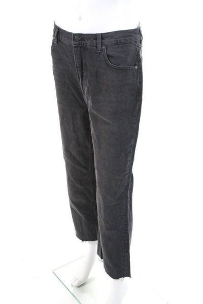 Boyish Women's Five Pockets Straight Leg Denim Pant Black Size 29