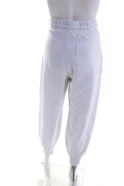 Sold Out Womens Cotton Drawstring Waist Pockets Joggers Sweatpants White Size M