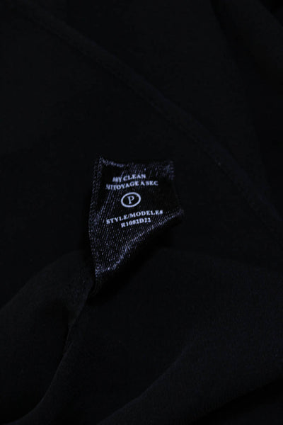 Robert Rodriguez Black Label Womens Silk Beaded Cut Out Mini Dress Black Size 0