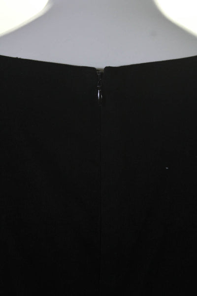 Luca Luca Women's V-Neck Sleeveless Sheath Dress jacket Set Black Size 46