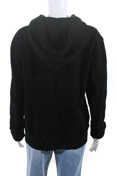 Velvet by Graham & Spencer Women's Cotton Pullover Hoodie Black Size S