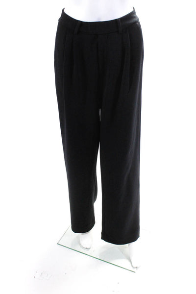 Cut Women's Pleated Front Wide Leg Dress Pant Black Size 4