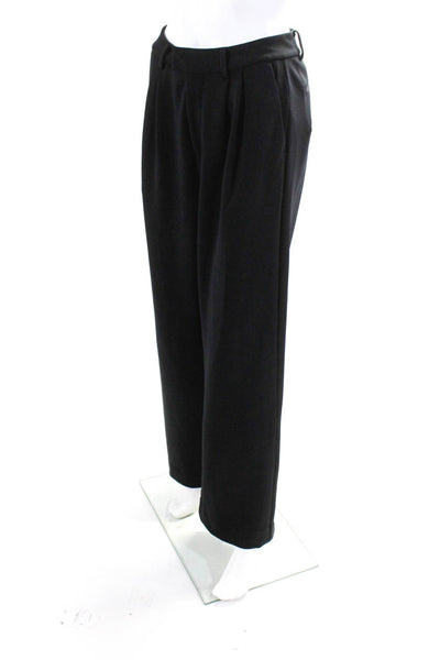 Cut Women's Pleated Front Wide Leg Dress Pant Black Size 4