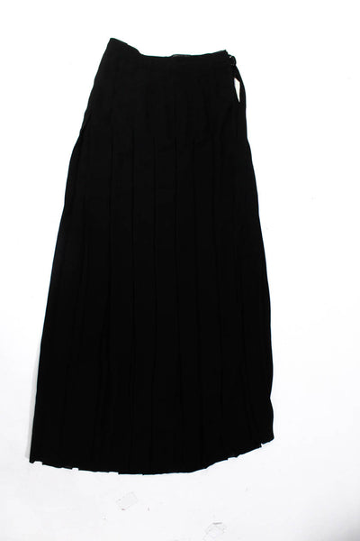 BR Women's Wrap Pleated Maxi Skirt Black Size XXS Lot 2