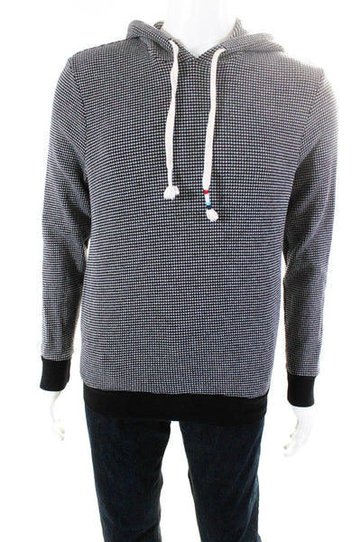 SOL ANGELES Men's Dotted Print Pullover Hoodie Black Size S