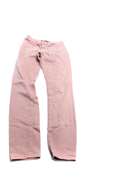 J Brand AG Womens Mid Rise Legging Skinny Jeans Blue Pink Size 26 Lot 2