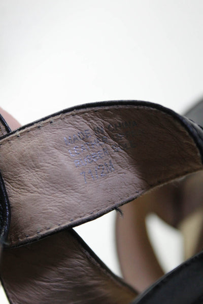 Michael Michael Kors Womens Platform Double Cross Strap Sandals Black Size 7.5M
