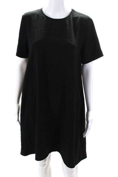 Everlane Womens Short Sleeves Pullover Shirt Dress Black Size 8