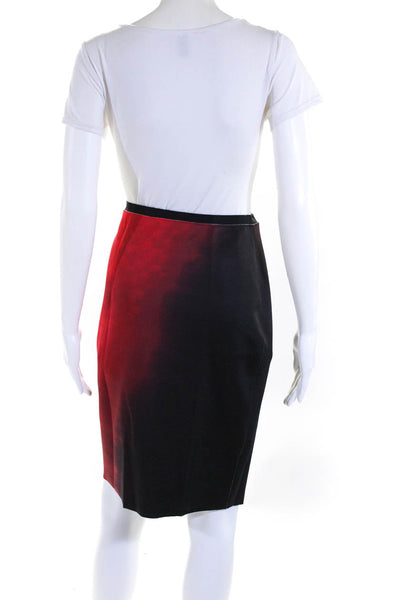 T Tahari Womens Ombre Stretch Pleated Hem Pencil Skirt Size 12 Small Lot 2