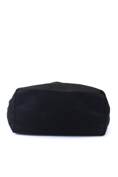 Kate Spade New York Womens Logo Front Medium Nylon Tote Handbag Black