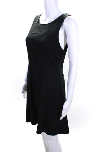 Drew Women's Sleeveless A Line Striped Colette Dress Black Size M